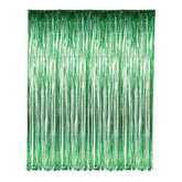Buy GREEN FOIL FRINGE CURTAIN 36"X96" in Bulk